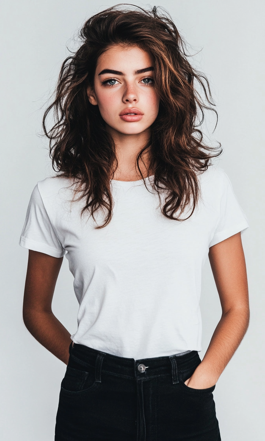 White T-shirt Female Front