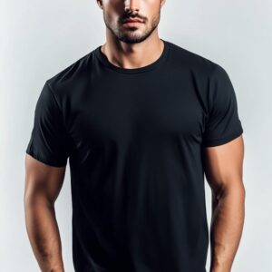 Sort T-shirt til Herre